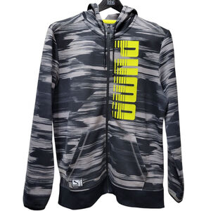 Puma Full-Zip Hoodie Sweatshirt Size Large Men's Excellent Condition Pre-owned